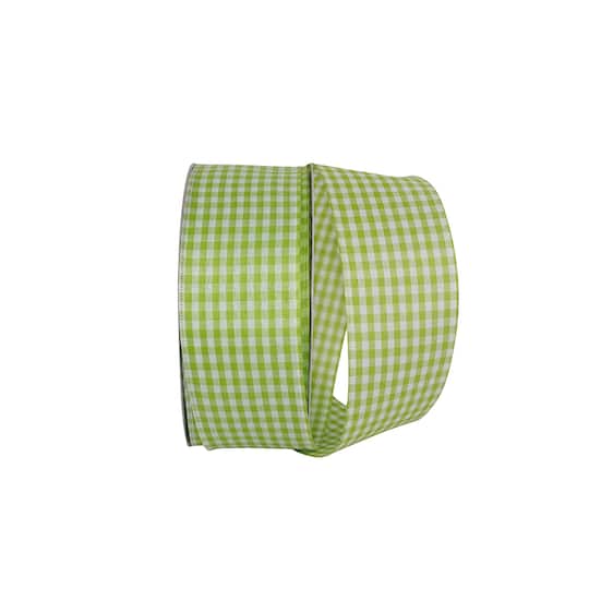 Reliant 2.5" x 50yd. Great Gingham Wired Ribbon